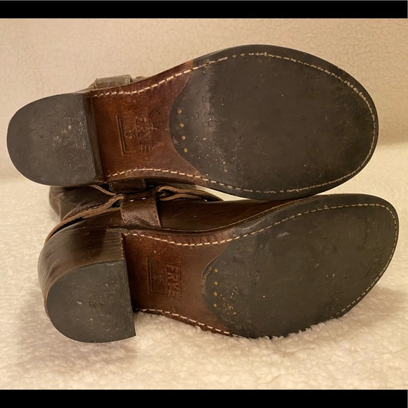 Frye Carmen harness knee high boots size 10 - Picture 2 of 5